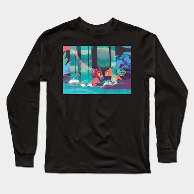 Falling in love tonight Long Sleeve T-Shirt by ColorMeowStudio